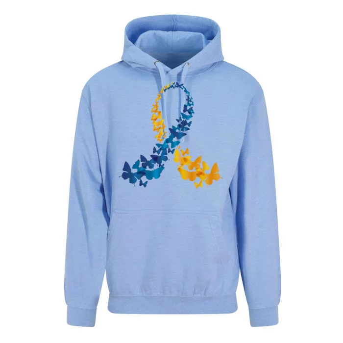 Down Syndrome Butterfly Awareness Unisex Surf Hoodie