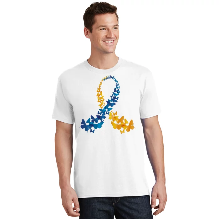 Down Syndrome Butterfly Awareness T-Shirt