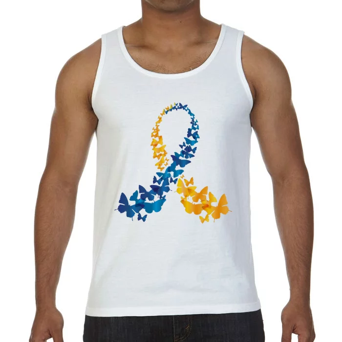 Down Syndrome Butterfly Awareness Comfort Colors® Tank Top