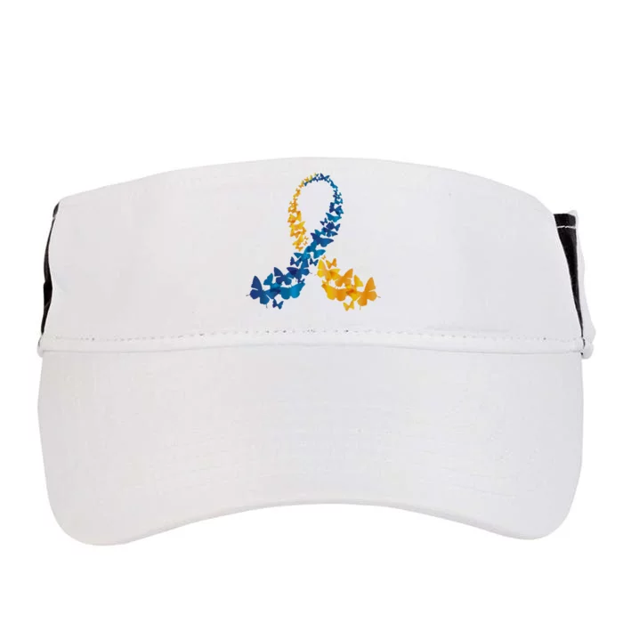 Down Syndrome Butterfly Awareness Adult Drive Performance Visor