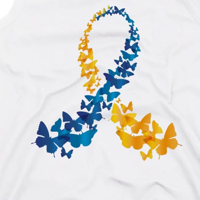 Down Syndrome Butterfly Awareness Tank Top