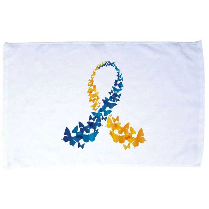 Down Syndrome Butterfly Awareness Microfiber Hand Towel