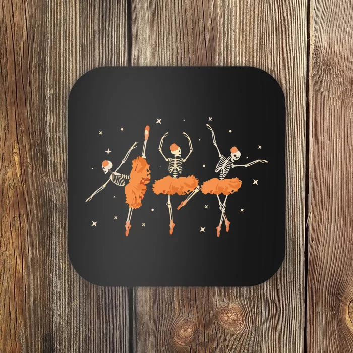 Dancing Skeleton Ballerina Ballet Dance Halloween Women Girl Sweat Coaster