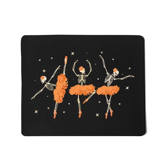 Dancing Skeleton Ballerina Ballet Dance Halloween Women Girl Sweat Mousepad