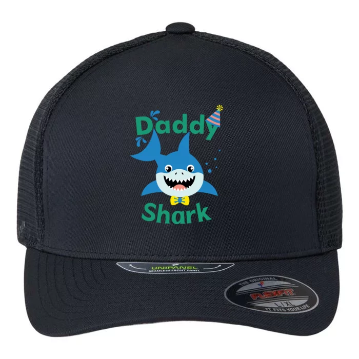 Daddy Shark Birthday Party Matching Family Flexfit Unipanel Trucker Cap