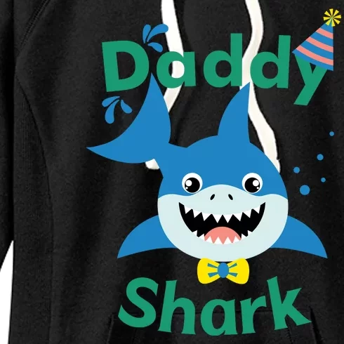 Daddy Shark Birthday Party Matching Family Women's Fleece Hoodie