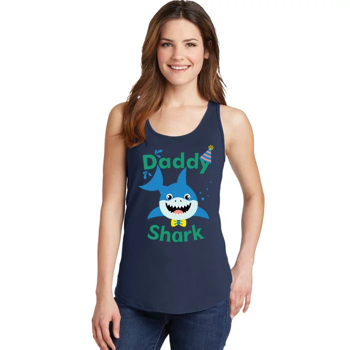 Daddy Shark Birthday Party Matching Family Ladies Essential Tank