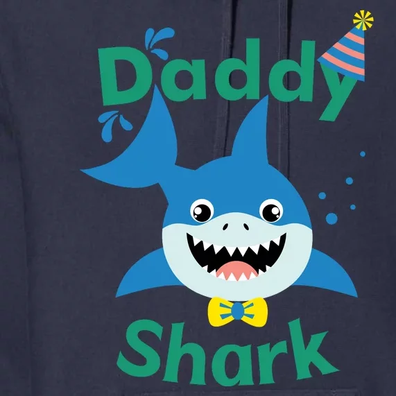 Daddy Shark Birthday Party Matching Family Premium Hoodie