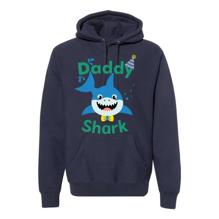 Daddy Shark Birthday Party Matching Family Premium Hoodie