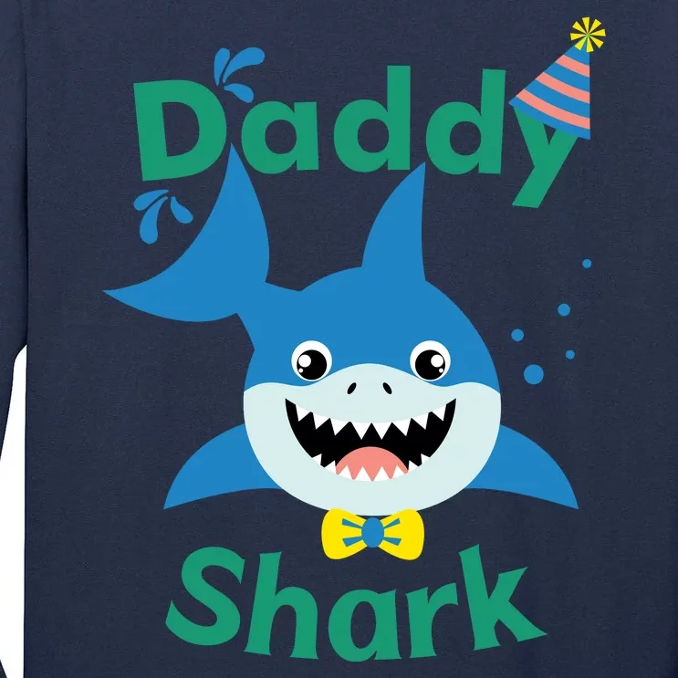 Daddy Shark Birthday Party Matching Family Tall Long Sleeve T-Shirt