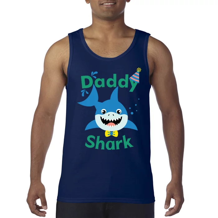 Daddy Shark Birthday Party Matching Family Tank Top