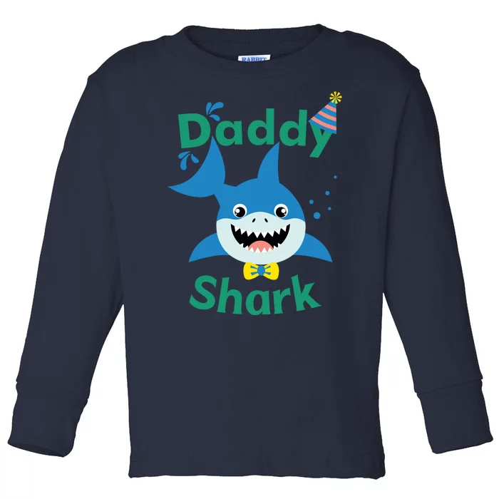 Daddy Shark Birthday Party Matching Family Toddler Long Sleeve Shirt