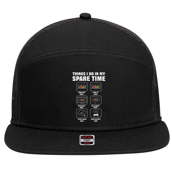 Data Science. Big Data Analytics. For Data Scientists 7 Panel Mesh Trucker Snapback Hat