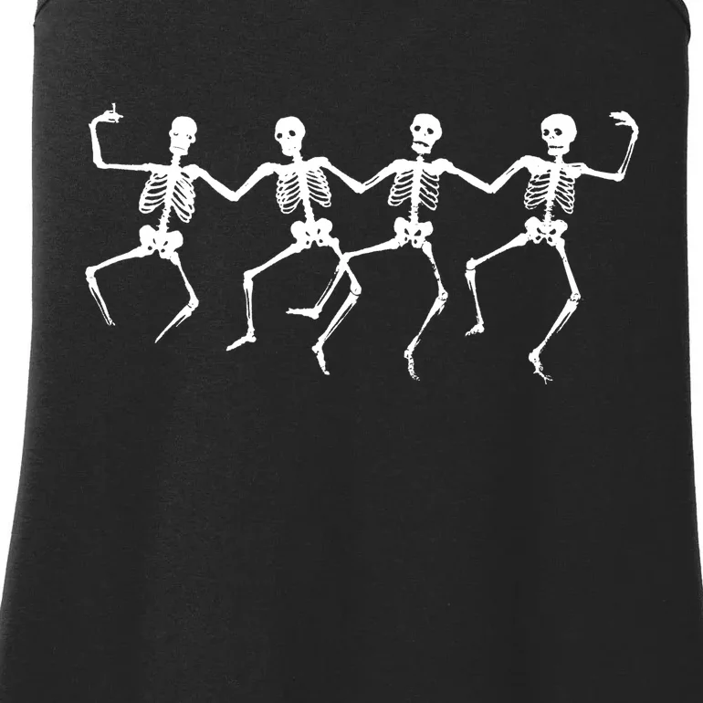 Dancing Skeletons Bones Ladies Essential Tank