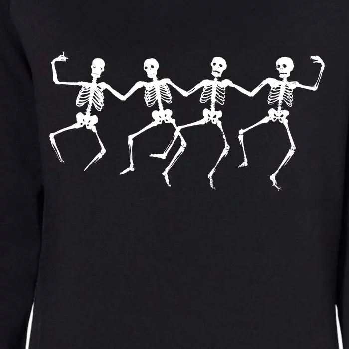 Dancing Skeletons Bones Womens California Wash Sweatshirt