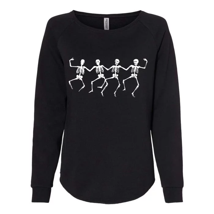 Dancing Skeletons Bones Womens California Wash Sweatshirt