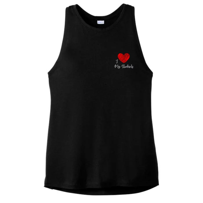 Dear Student Behind Me Front & Back Ladies Tri-Blend Wicking Tank