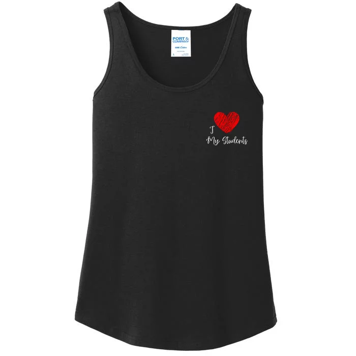 Dear Student Behind Me Front & Back Ladies Essential Tank