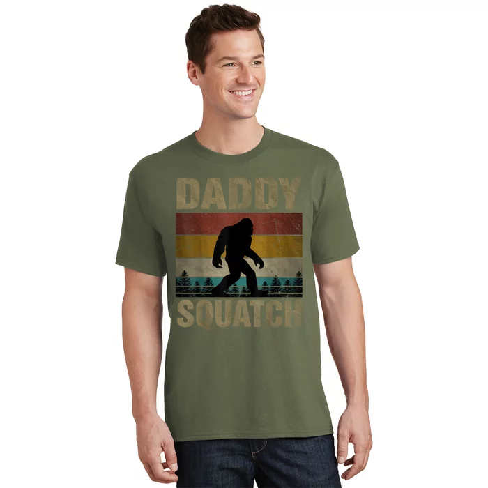 Daddy Squatch Bigfoot Dad Sasquatch Yeti Family Matching T-Shirt