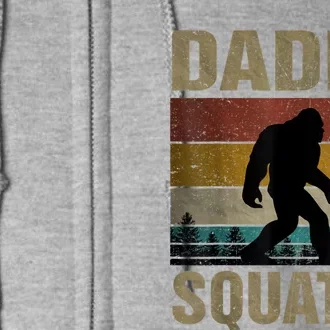 Daddy Squatch Bigfoot Dad Sasquatch Yeti Family Matching Full Zip Hoodie