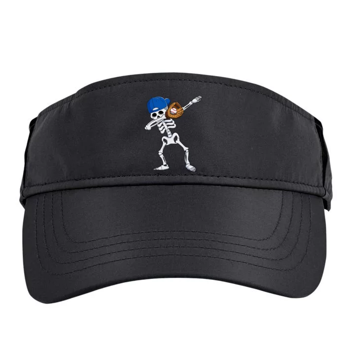 Dabbing Skeleton Baseball Player Halloween Kids Adult Drive Performance Visor