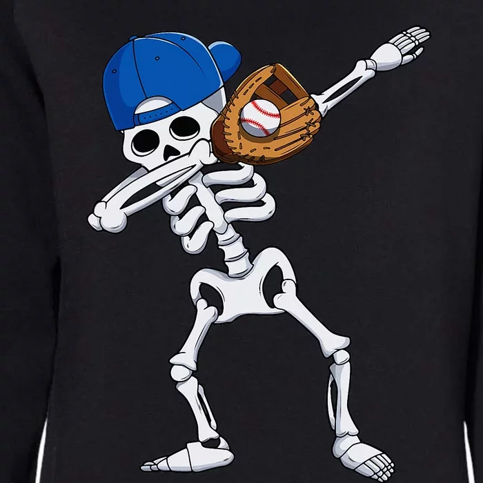 Dabbing Skeleton Baseball Player Halloween Kids Womens California Wash Sweatshirt