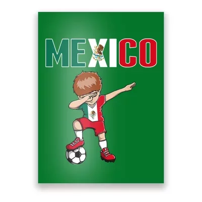 Mexican Soccer Mexico Flag Jersey Football Fans Poster