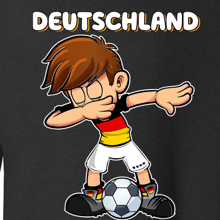 Dabbing Soccer Boy Germany Jersey Germany Fan Toddler Sweatshirt