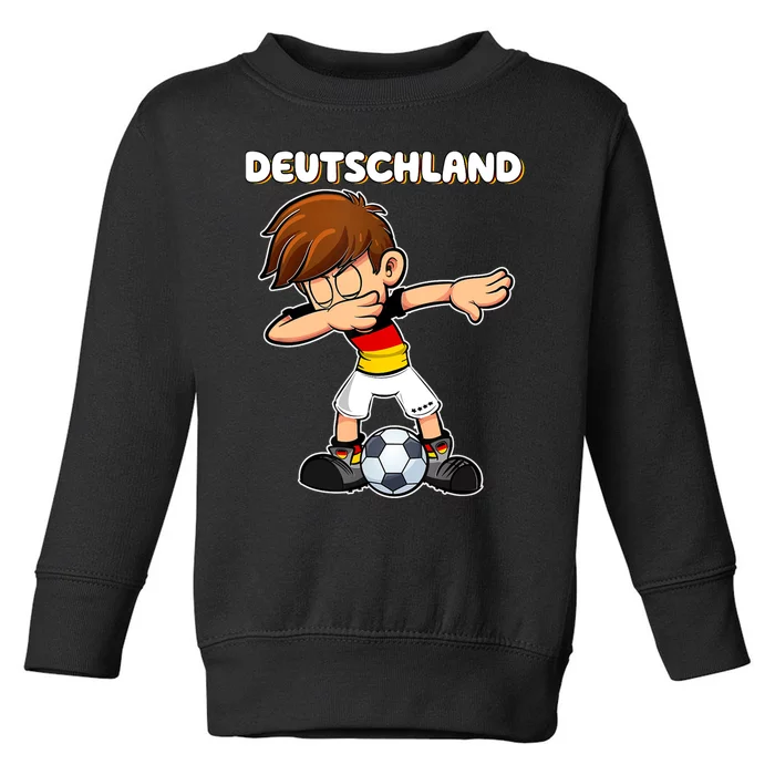 Dabbing Soccer Boy Germany Jersey Germany Fan Toddler Sweatshirt