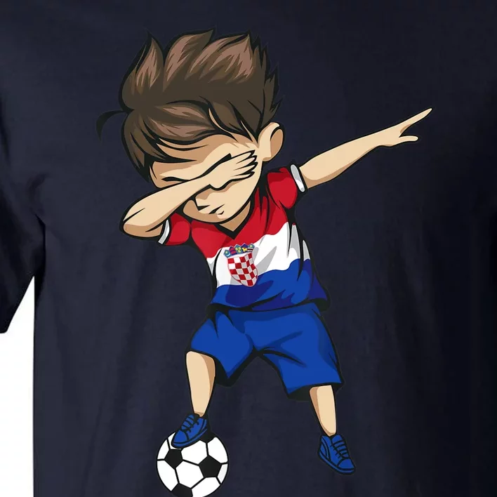 Dabbing Soccer Boy Croatia Jersey Croatian Football Tall T-Shirt