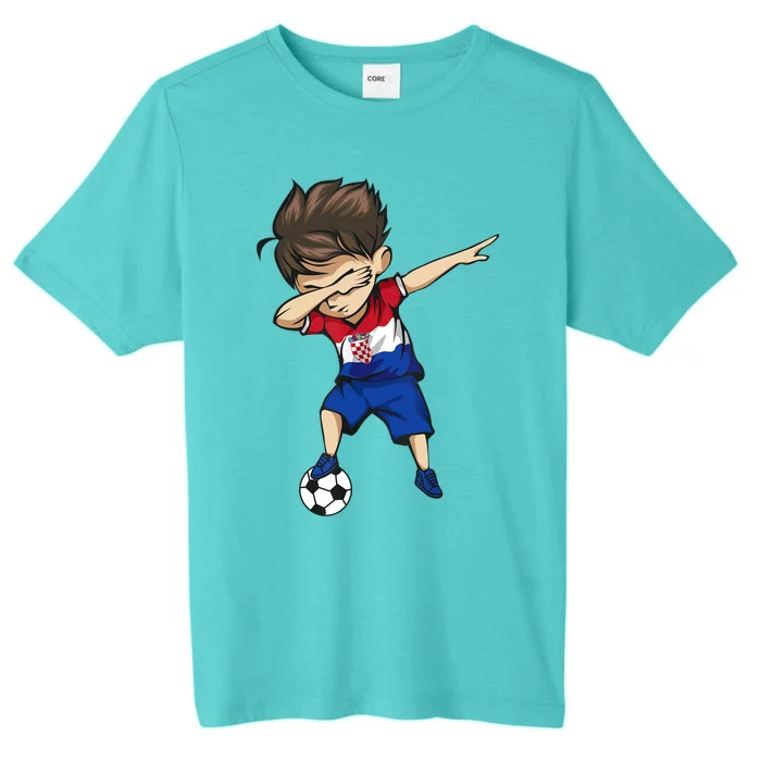 Dabbing Soccer Boy Croatia Jersey Croatian Football ChromaSoft Performance T-Shirt