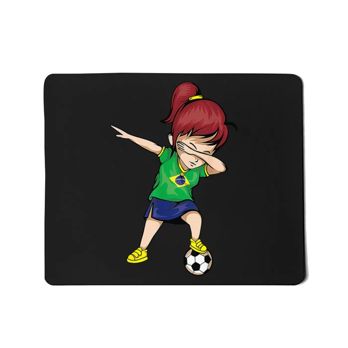 Dabbing Soccer  Brazil Jersey Brazilian Football Mousepad