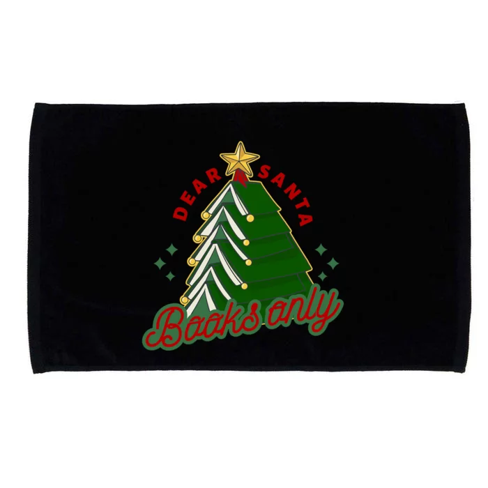 Dear Santa Books Only Christmas Tree Gift Microfiber Hand Towel