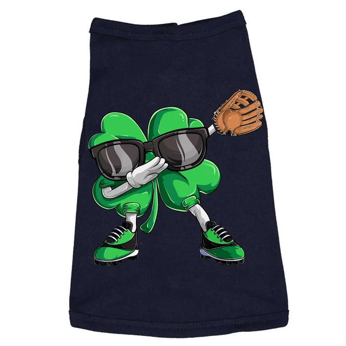 Dabbing Shamrock Baseball, St Patricks Day Doggie Tank