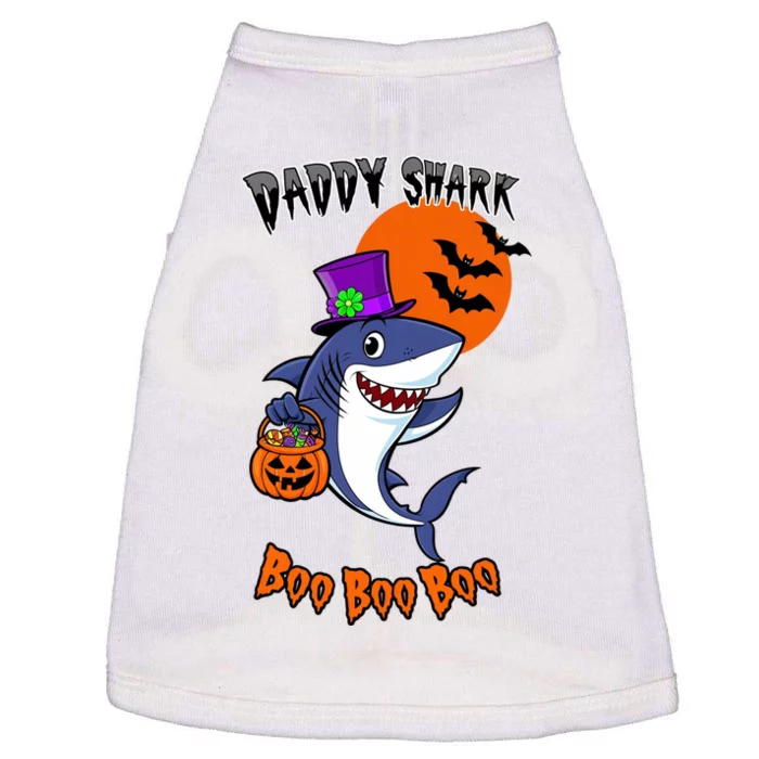 Daddy Shark Boo Boo Boo Funny Family Shark Halloween Doggie Tank