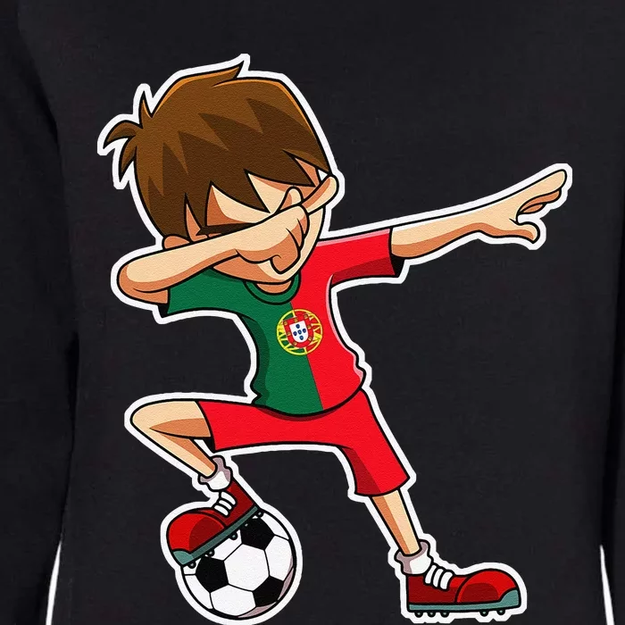 Dabbing Soccer Boy Portugal Jersey Portuguese Dab Gift Womens California Wash Sweatshirt