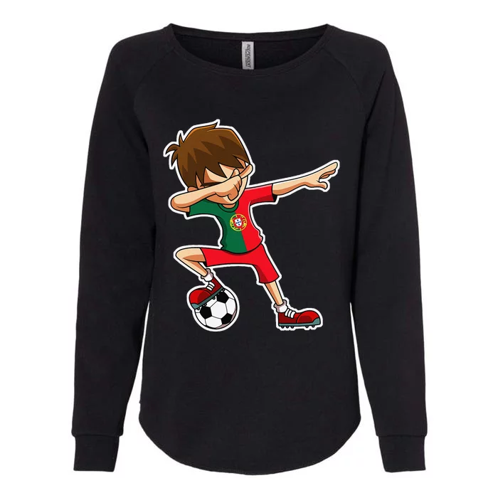 Dabbing Soccer Boy Portugal Jersey Portuguese Dab Gift Womens California Wash Sweatshirt