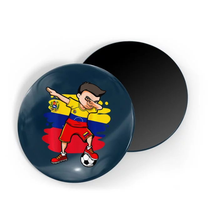 Dabbing Soccer Boy Venezuela Jersey Venezuelan Football Fans Magnet