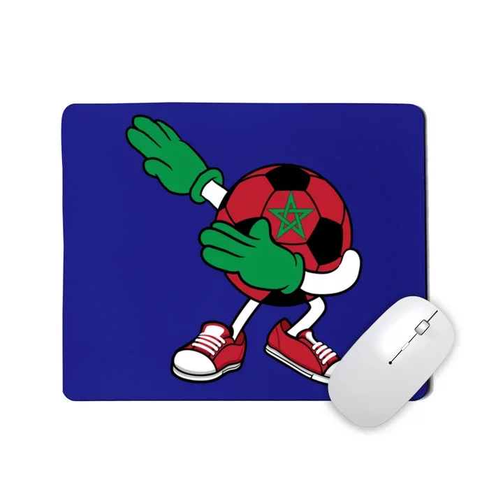 Dabbing Soccer Ball Morocco Gift Moroccan Football Soccer Cute Gift Mousepad