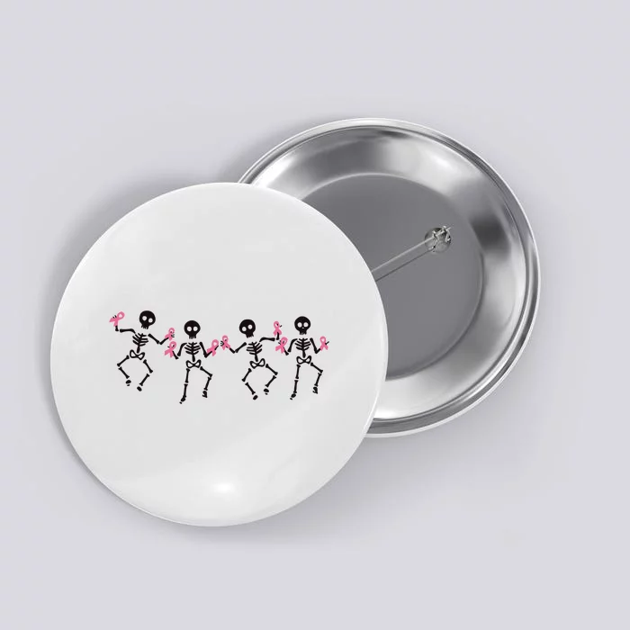 Dancing Skeletons Breast Cancer Button