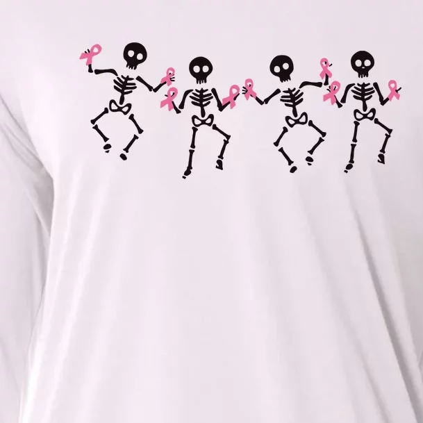 Dancing Skeletons Breast Cancer Cooling Performance Long Sleeve Crew