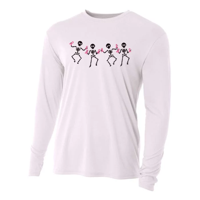 Dancing Skeletons Breast Cancer Cooling Performance Long Sleeve Crew