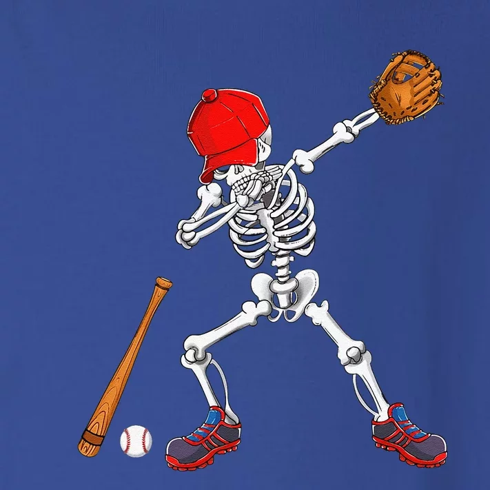 Dabbing Skeleton Baseball Halloween Costume Gift Toddler Long Sleeve Shirt