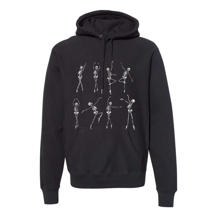 Dancing Skeleton Ballerinas Halloween Costume Ballet Girl Premium Hoodie