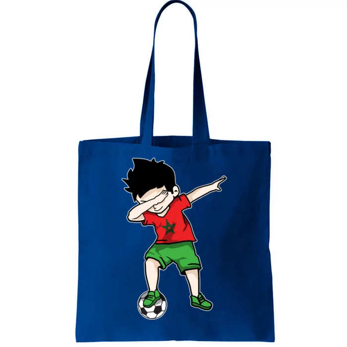 Dabbing Soccer Boy Morocco Football Funny Gift Moroccan Gift Tote Bag