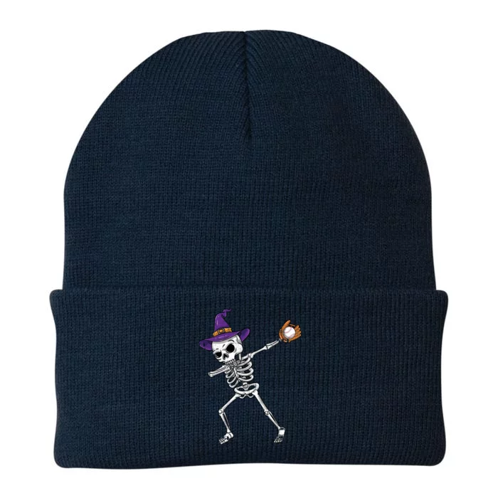 Dabbing Skeleton Baseball Witch Vintage Gift Knit Cap Winter Beanie