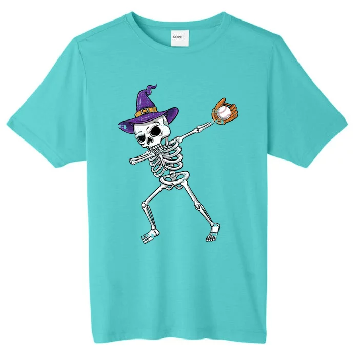 Dabbing Skeleton Baseball Witch Vintage Gift ChromaSoft Performance T-Shirt