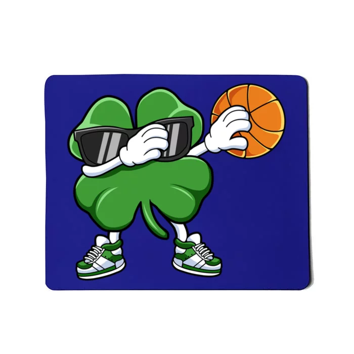 Dabbing Shamrock Basketball St Patricks Day Gift Meaningful Gift Mousepad