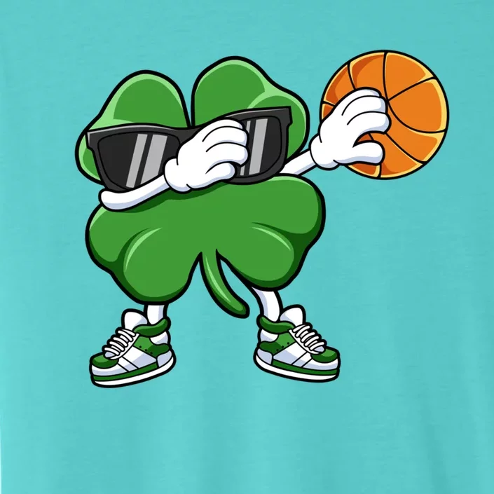 Dabbing Shamrock Basketball St Patricks Day Gift Meaningful Gift ChromaSoft Performance T-Shirt