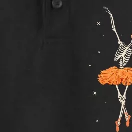 Dancing Skeleton Ballerina Ballet Dance Halloween Dry Zone Grid Performance Polo